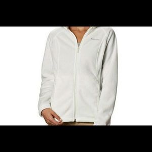 White Columbia zip up